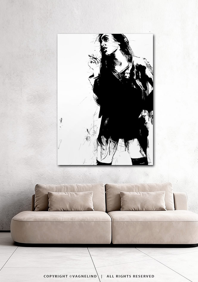 PUNCH – Original Ink Modello Art by Vagnelind