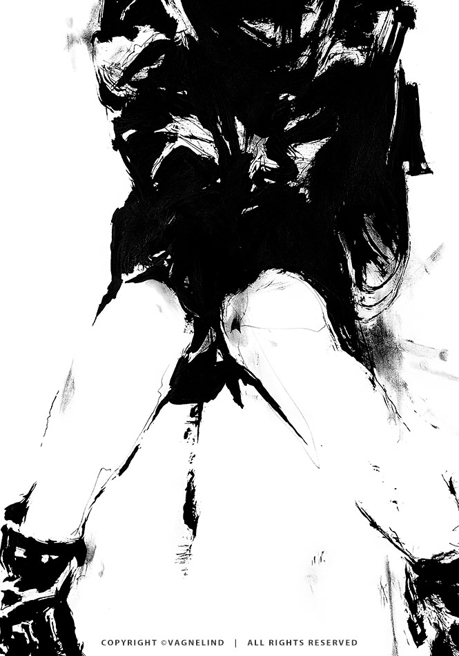 SOMETHING – Original Ink Modello Art by Vagnelind