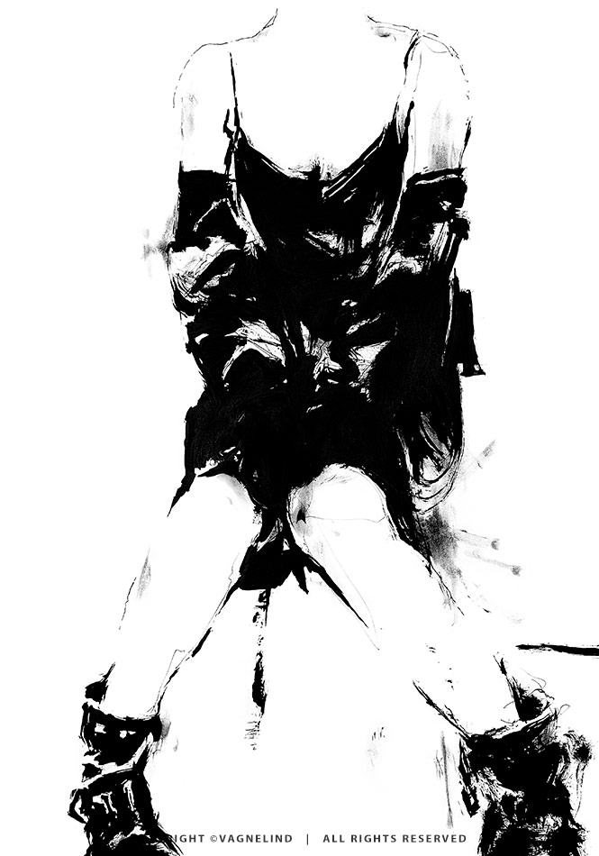SOMETHING – Original Ink Modello Art by Vagnelind