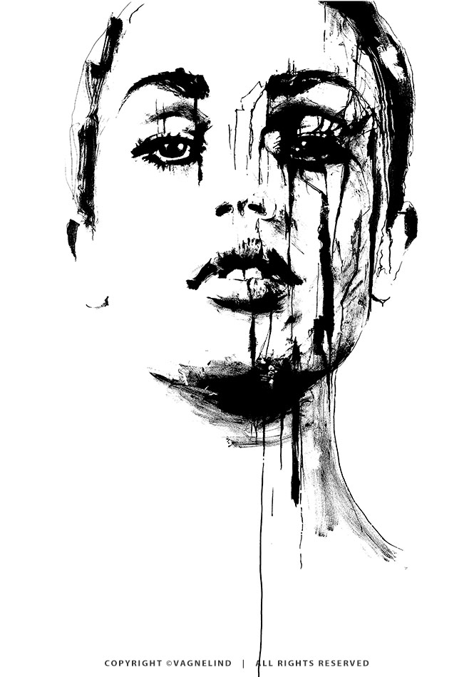 TRUTH – Original Ink Modello Art by Vagnelind