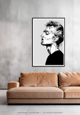 Art print OTIS by Vagnelind, a modern female portrait