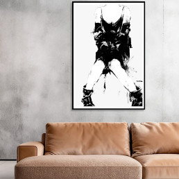 Art print SOMETHING by Vagnelind, a modern female portrait
