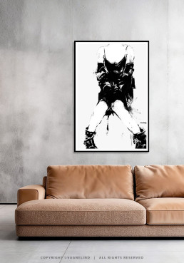 Art print SOMETHING by Vagnelind, a modern female portrait