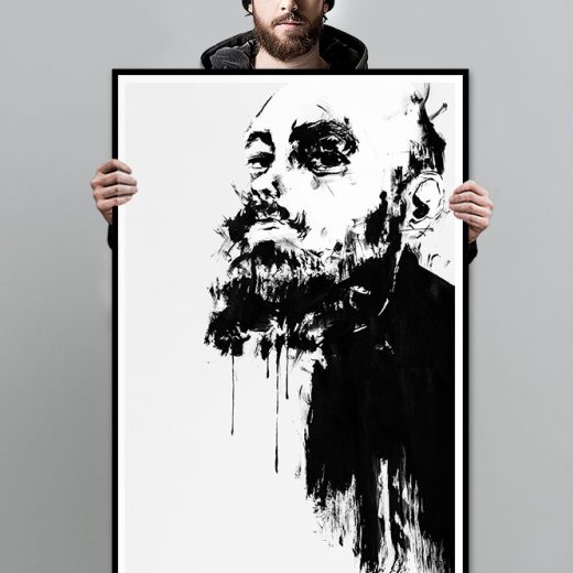 Art print SPAARK by Vagnelind, a modern female portrait