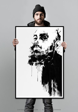 Art print SPAARK by Vagnelind, a modern female portrait