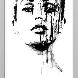 Art print TRUTH by Vagnelind, a modern female portrait