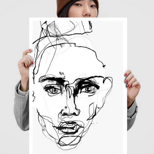 VAGNELIND Art print - Line Bozetto - Phenomena