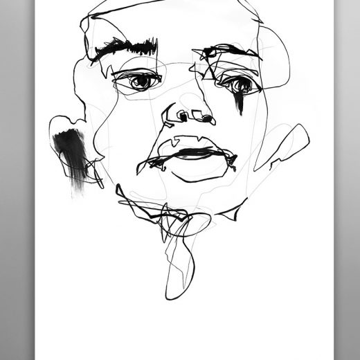 VAGNELIND Original Art - Line Bozetto - Kali