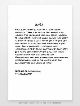VAGNELIND Art print - story - Kali