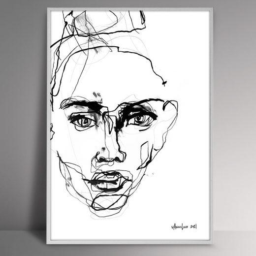 VAGNELIND Original Art - Line Bozetto - Phenomena
