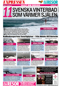 Swedish artist Vagnelind featured in EXPRESSEN with her cold bath guide
