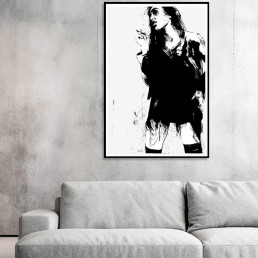 Art print PUNSCH by Vagnelind, a modern female portrait