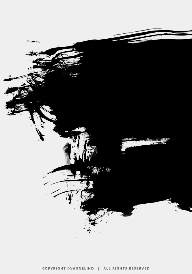 INK CENTER – Art Print by Vagnelind