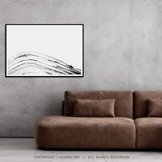 INK SWIM – Art Print by Vagnelind