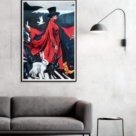 Limited Fine Art Edition BETWEEN WORLDS by Vagnelind, a mural wall painting.