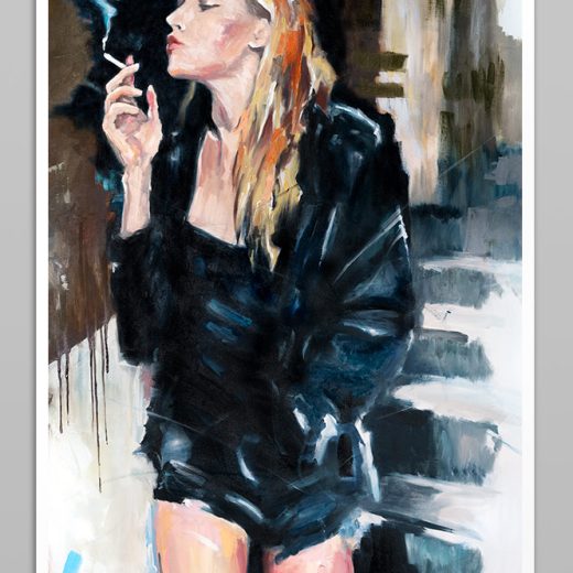 Limited Fine Art Edition CONCRETE DIVAby Vagnelind, a modern female portrait.