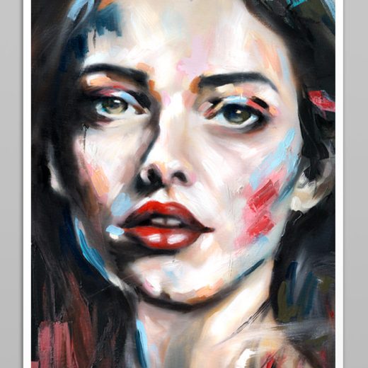 Limited Fine Art Edition ISOLA by Vagnelind, a modern female portrait.