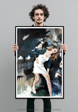Limited Fine Art Edition NOIR VEA by Vagnelind, a modern female portrait.