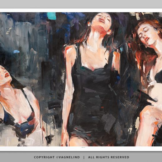 Limited Fine Art Edition SEREIN ARIS by Vagnelind, a modern female portrait.