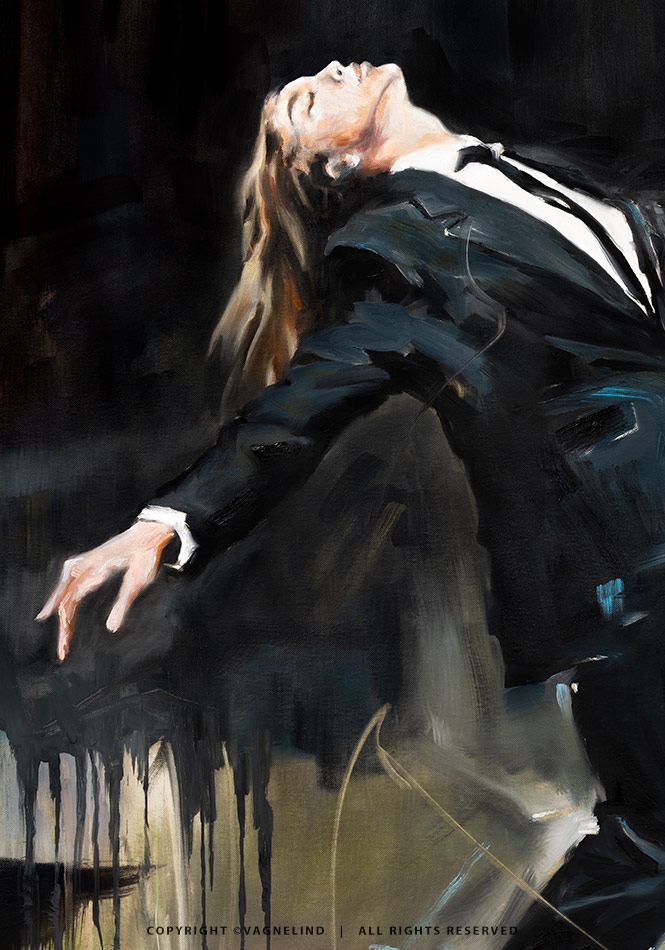 Limited Fine Art Edition ESSENCE by Vagnelind, a modern female portrait.