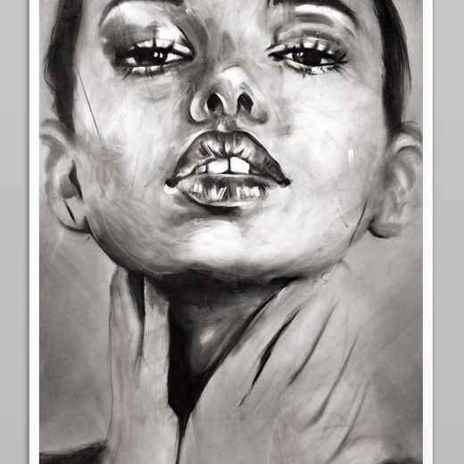 Limited Fine Art Edition MINOU by Vagnelind, a modern female portrait.