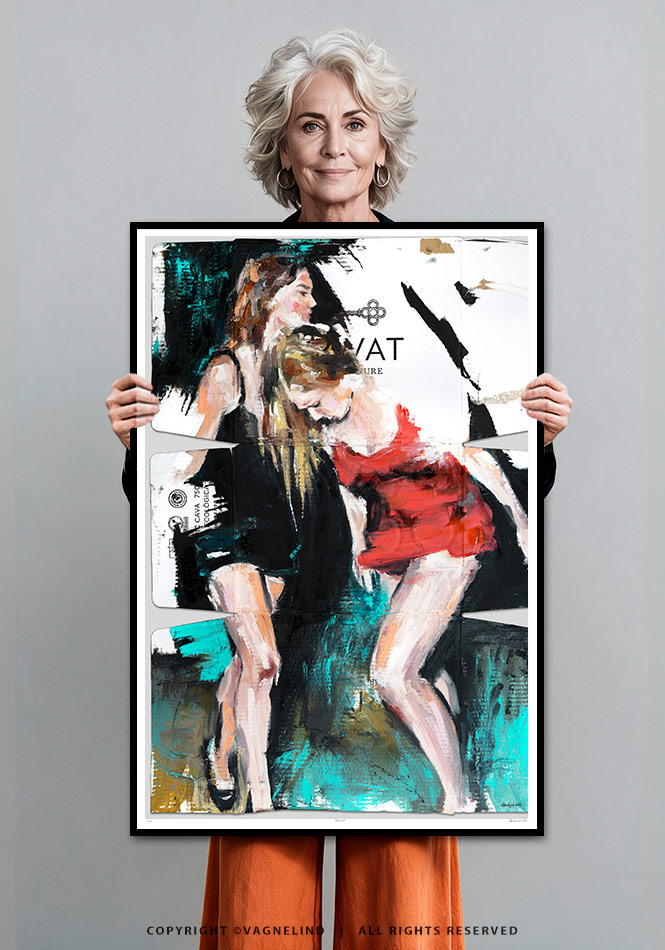 Limited Fine Art Edition BLUE HOUR by Vagnelind, a modern female portrait.