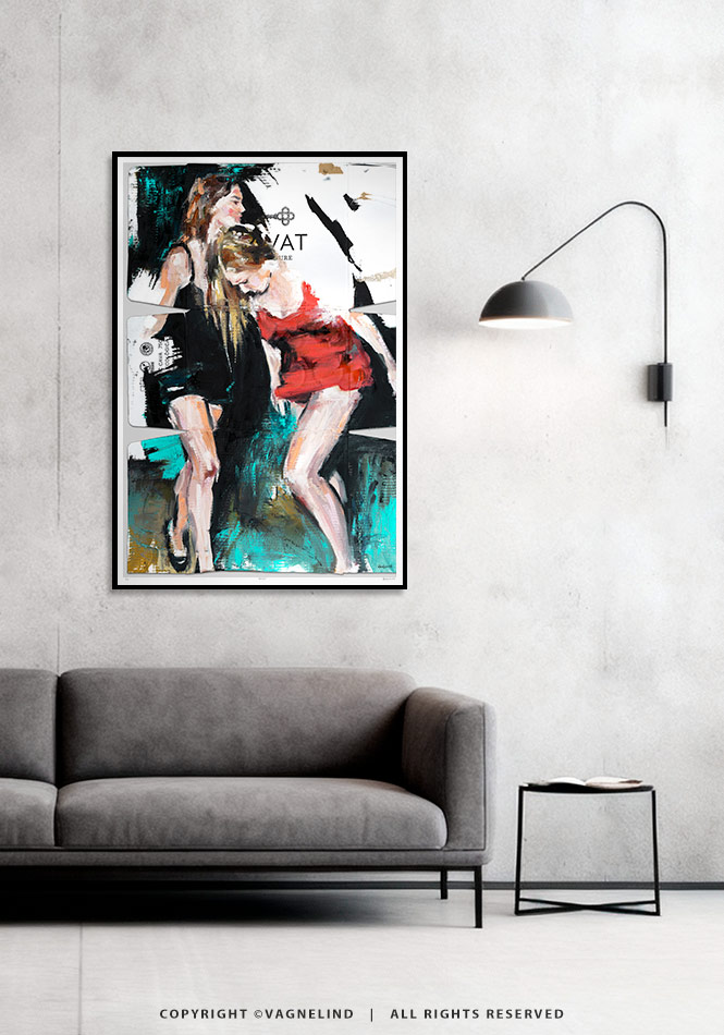 Limited Fine Art Edition BLUE HOUR by Vagnelind, a modern female portrait.
