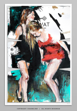 Limited Fine Art Edition BLUE HOUR by Vagnelind, a modern female portrait.
