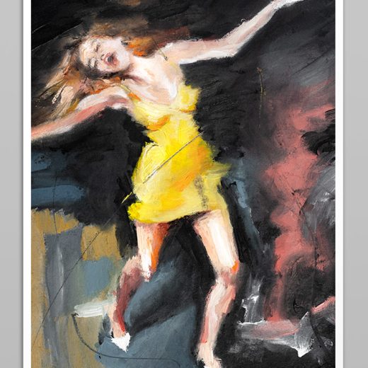 Limited Fine Art Edition GOLDEN HOUR by Vagnelind, a modern female portrait.