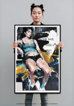 Limited Fine Art Edition OFFSET by Vagnelind, a modern female portrait.
